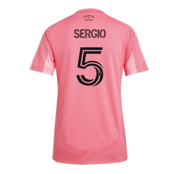 Billige Fotballdrakt Inter Miami Sergio Busquets #5 Replika Hjemmedrakt Dame 2025-26 Kortermet